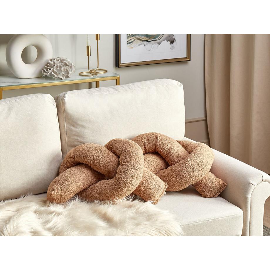 Beliani Dekokissen 2er Set aus Bouclé Modern GLADIOLUS  