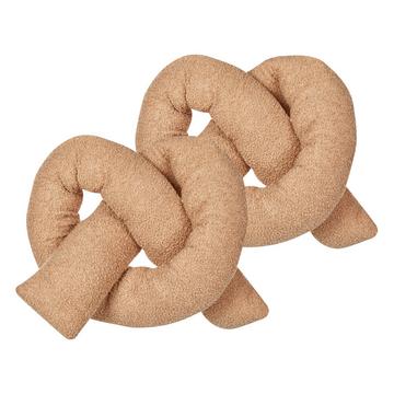 Dekokissen 2er Set aus Bouclé Modern GLADIOLUS