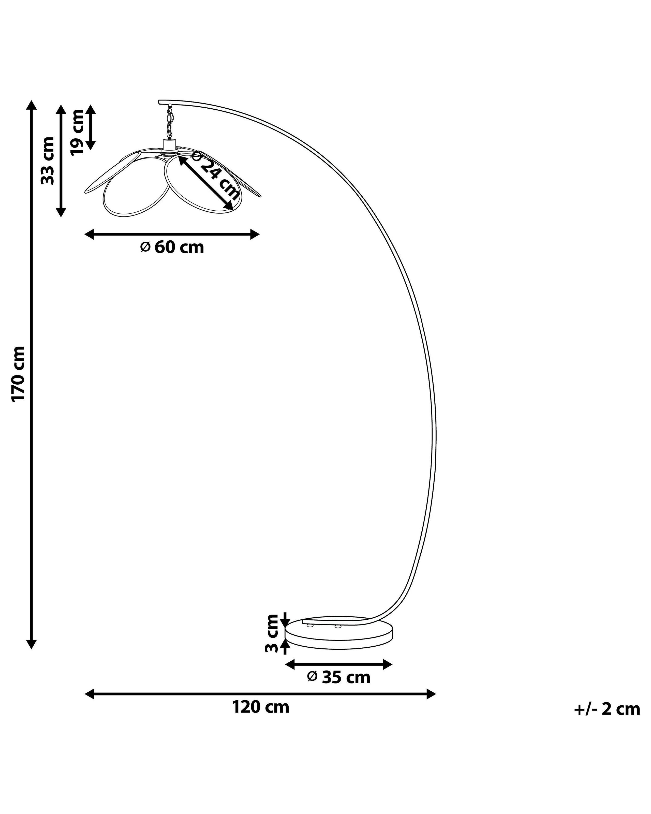 Beliani Lampadaire en Métal Rétro MERRICA  