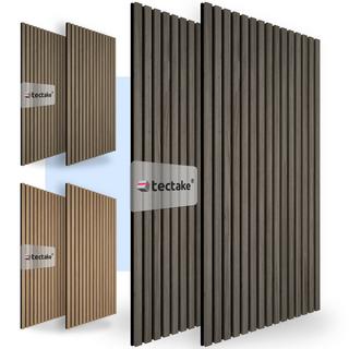 Tectake Set di 2 pannelli acustici Sonic Wall effetto legno  