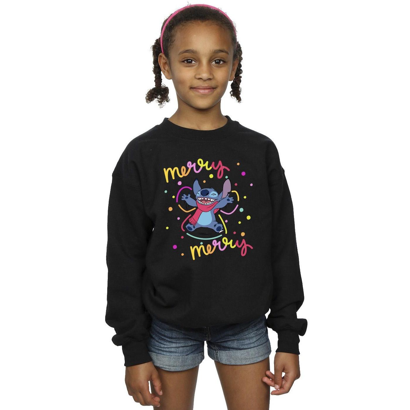 Disney  Lilo & Stitch Merry Rainbow Sweatshirt 