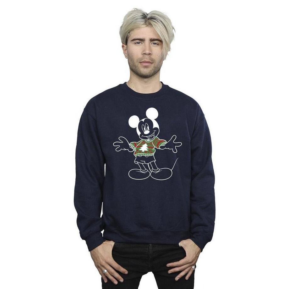 Disney Mickey Mouse Maglione Natalizio Felpa  
