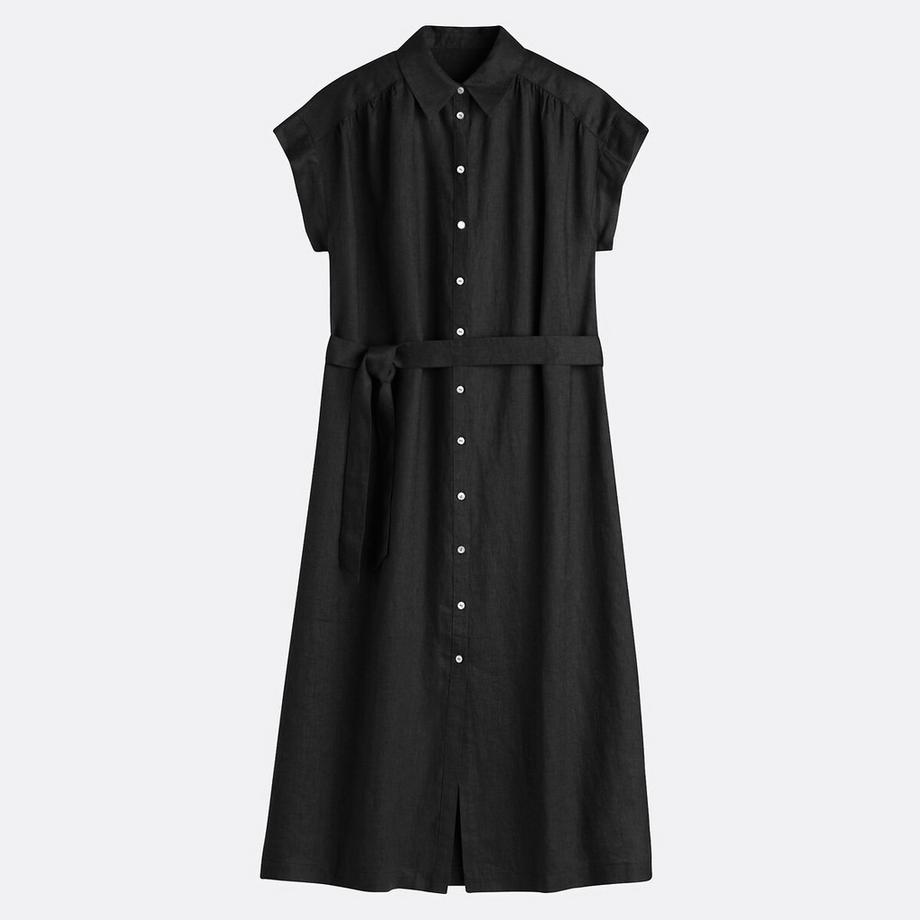 La Redoute Collections Leinenkleid mit kurzen Ärmeln Signature Heloïse  