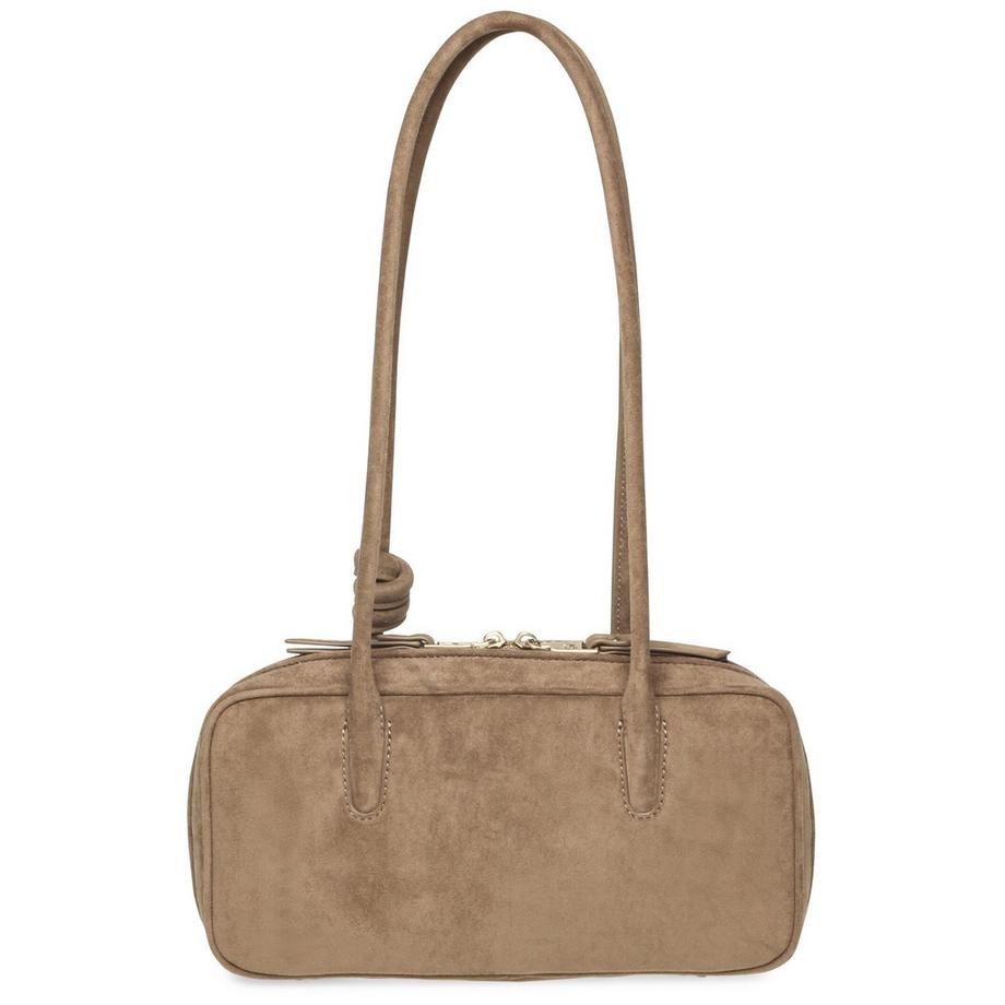 STEVE MADDEN Strukturierte Wildleder Handtasche mit geknoteten Henkeln  