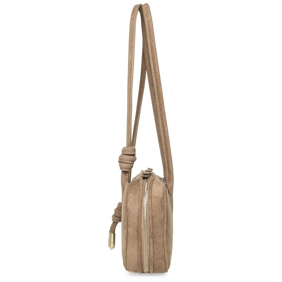 STEVE MADDEN Strukturierte Wildleder Handtasche mit geknoteten Henkeln  