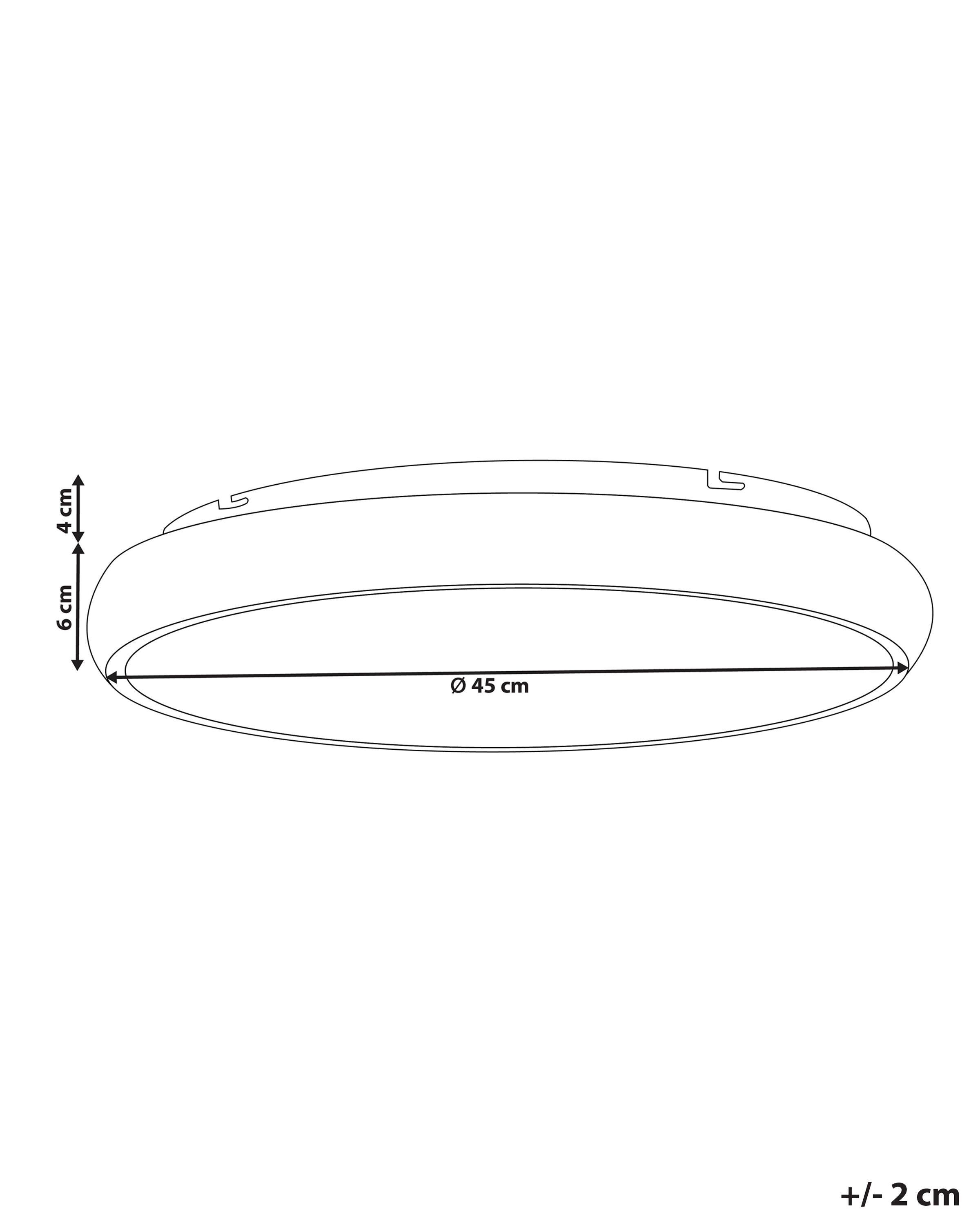 Beliani Deckenlampen aus Stahl Modern ATARAN  