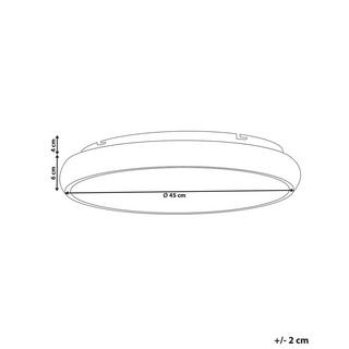 Beliani Deckenlampen aus Stahl Modern ATARAN  