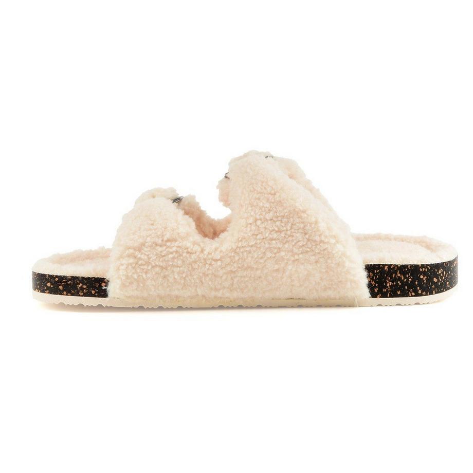 isotoner Pantofole con Fibbia in Pelliccia Sintetica  