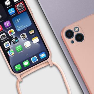 Avizar  Coque cordon iPhone 13 Rose 