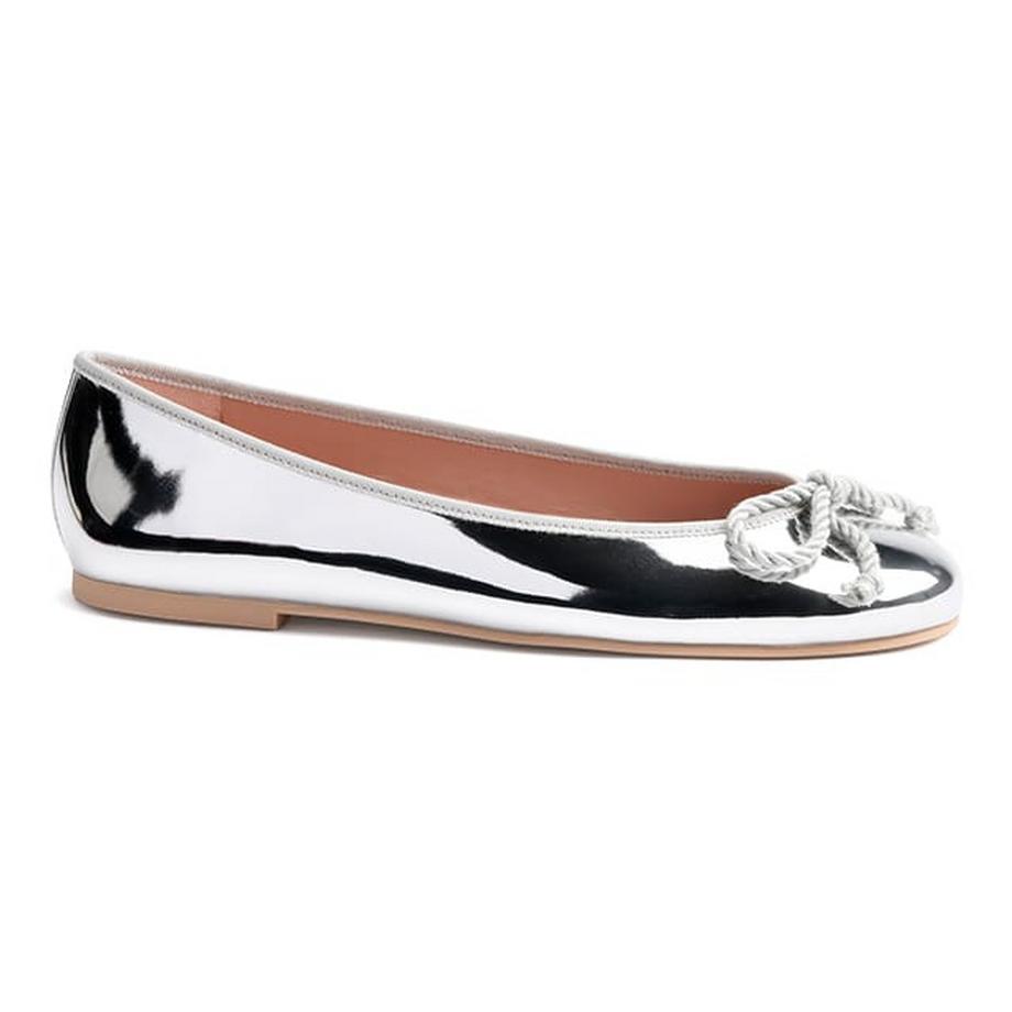 Pretty Ballerinas Rosario Ballerines Métalliques avec Nœud en Corde  