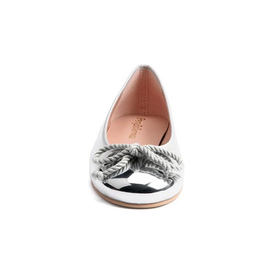 Pretty Ballerinas Rosario Ballerines Métalliques avec Nœud en Corde  