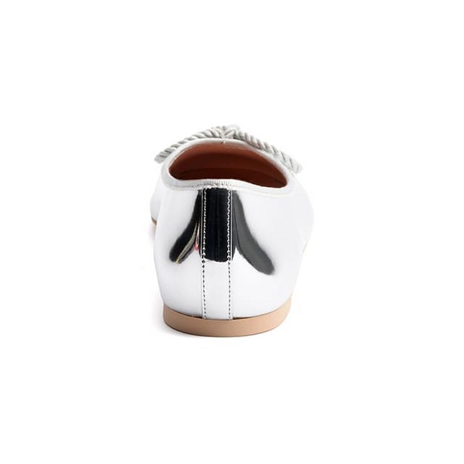 Pretty Ballerinas Rosario Ballerines Métalliques avec Nœud en Corde  
