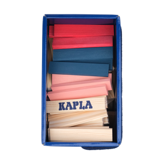 KAPLA  KAPLA Baukasten rot,rosa,dunkelblau 120 Stück, Kapla 