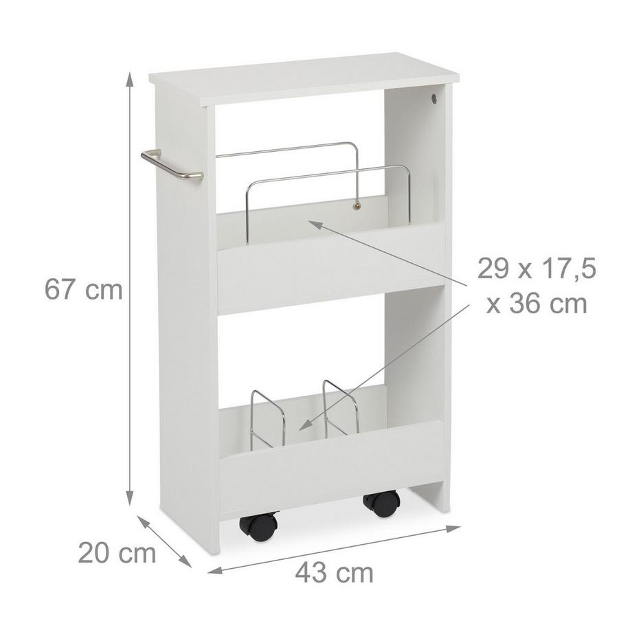 B2X Carrello Niche bianco  