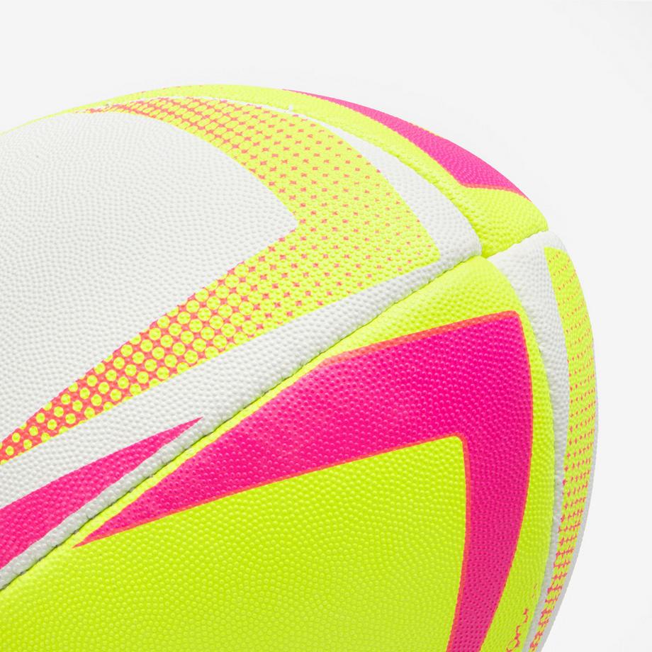 DECATHLON  Ballon de Touch Rugby, Decathlon | Canterbury Jaune et Rose fluo 