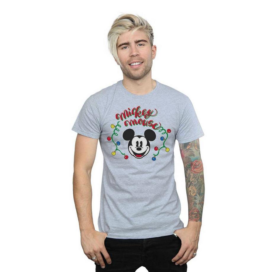Disney Mickey Mouse Lumières de Noël T-Shirt  