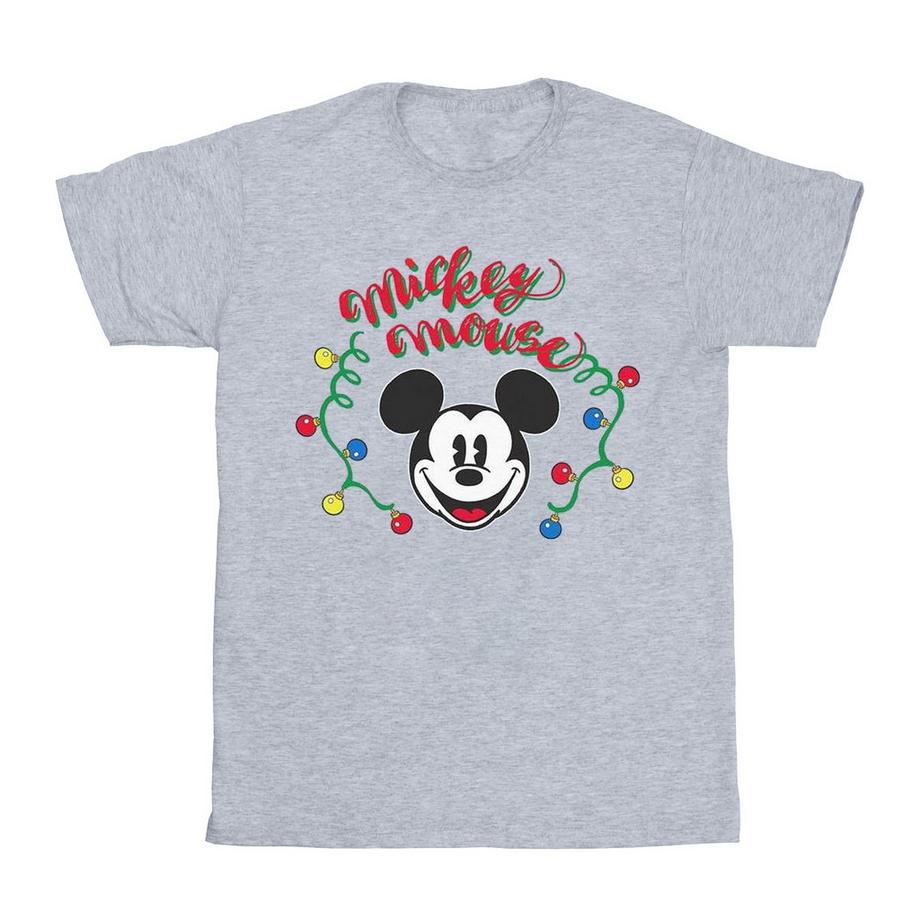 Disney Mickey Mouse Lumières de Noël T-Shirt  