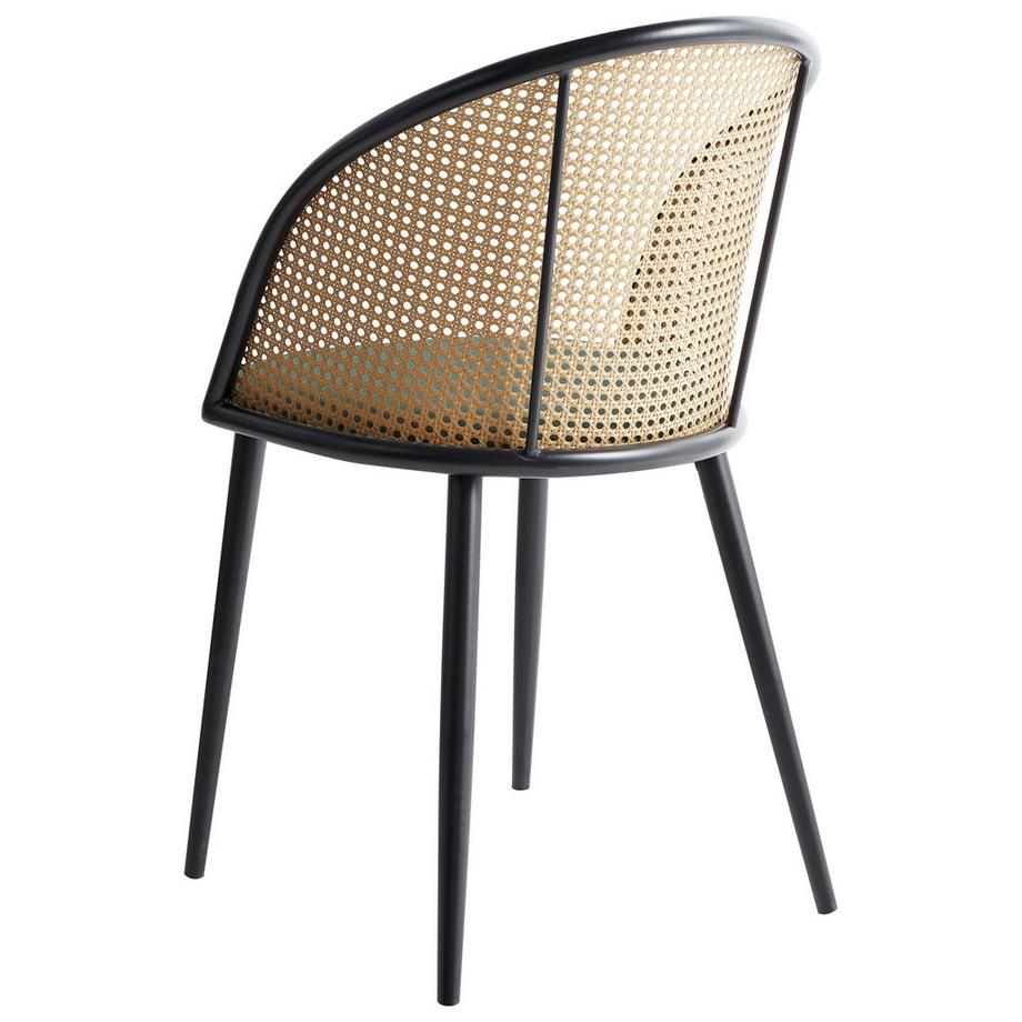 Beliani Lot de 2 chaises de salle à manger en Métal  CORNELL  