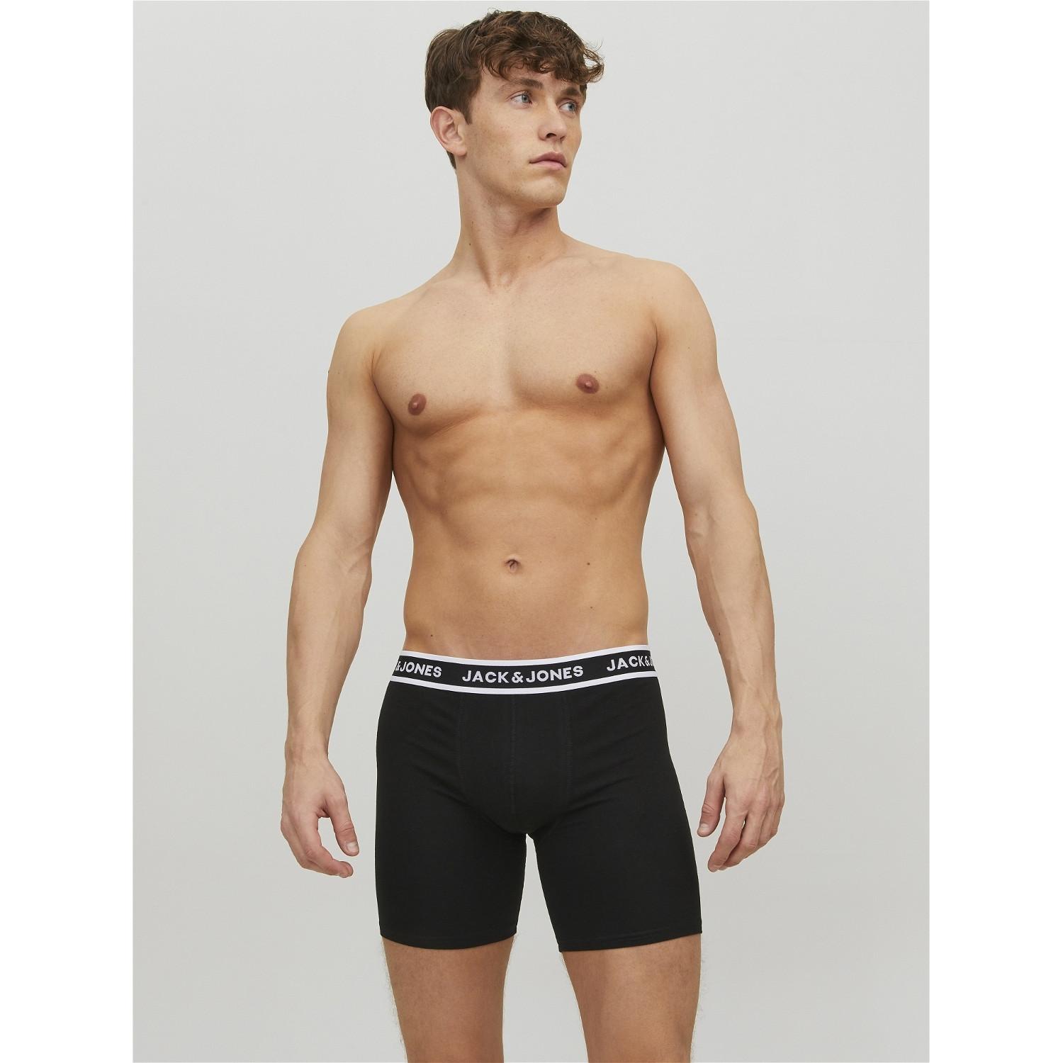 JACK & JONES  Boxer  Stretch-JACSOLID BOXER BRIEFS 3P 