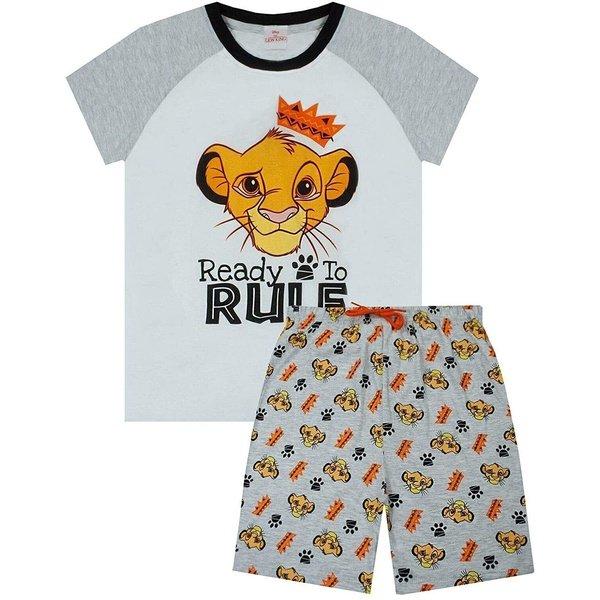 Image of Ready To Rule Schlafanzug Mit Shorts Jungen Grau 128