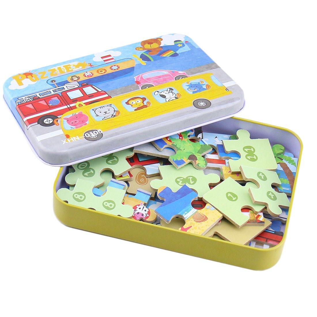 Activity-board  Kinderpuzzle 64 Teile Puzzle für Kinder Puzzle vier Schwierigkeitsgrade 