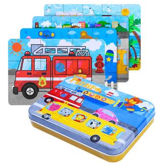 Activity-board  Kinderpuzzle 64 Teile Puzzle für Kinder Puzzle vier Schwierigkeitsgrade 