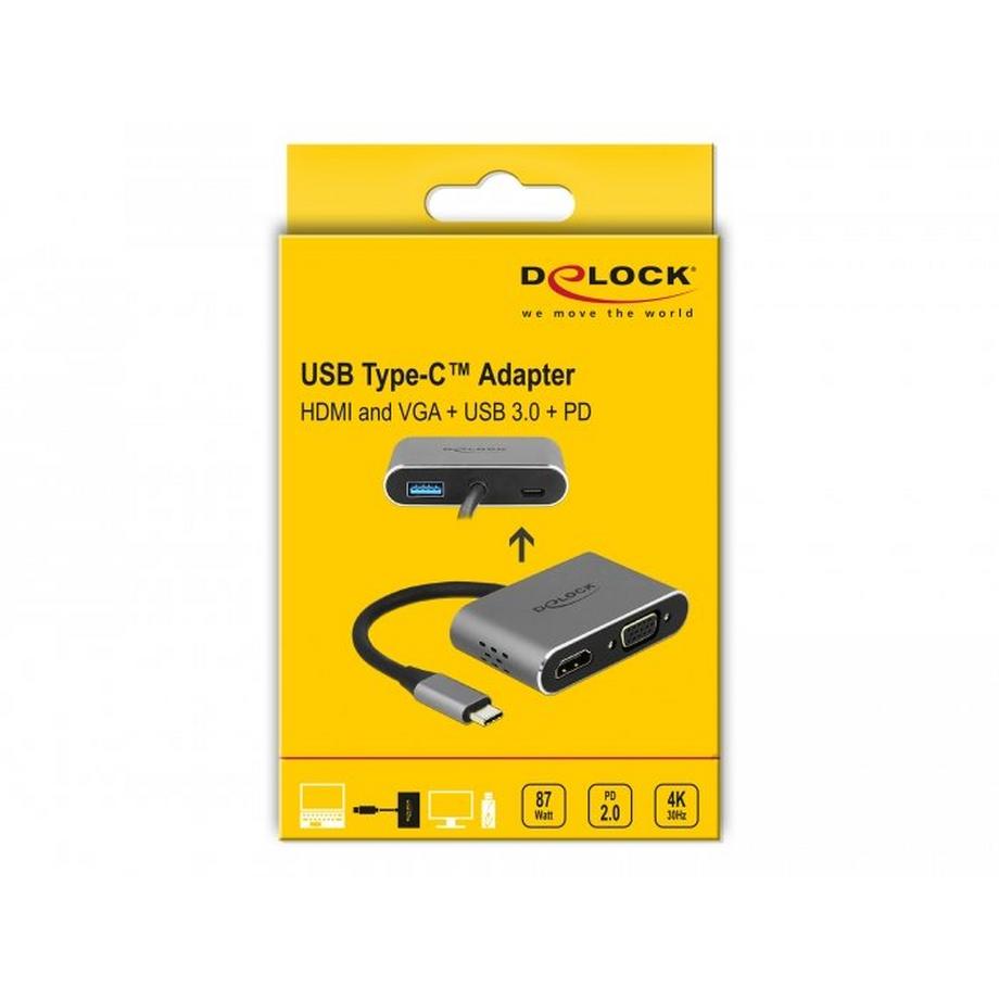 DeLock  Dockingstation USB 3.1 Typ-C - PD 87W 