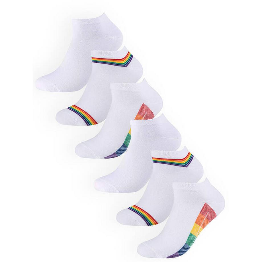 camano Rainbow Sneakersocken 6er-Pack  