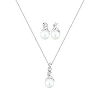 Elli  Schmuckset Infinity Perlen Kristalle 