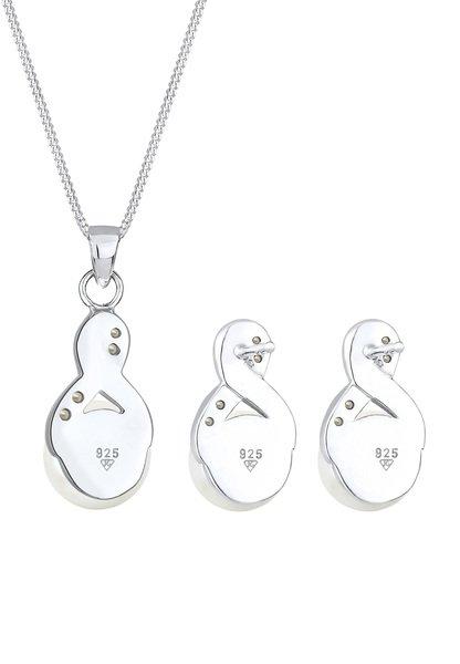 Elli  Schmuckset Infinity Perlen Kristalle 