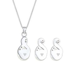 Elli  Schmuckset Infinity Perlen Kristalle 