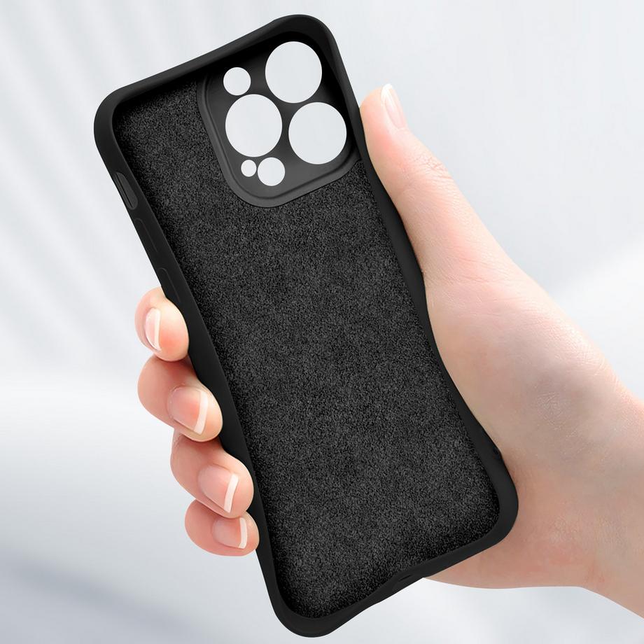 Avizar  Weiche Hülle iPhone 16 Pro Schwarz 