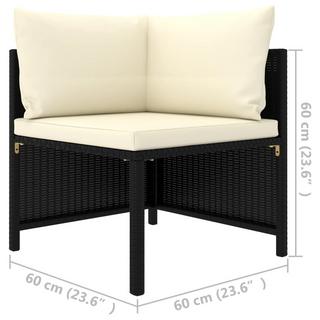 VidaXL Sofa de jardin rotin  