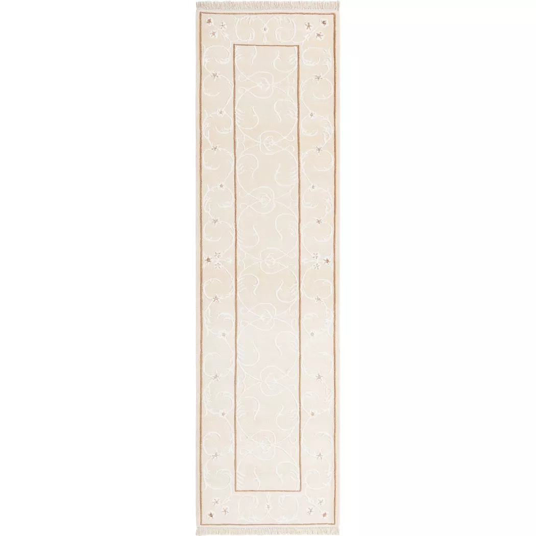 VIDAL - Handgemachter Teppich Darya-Indian, 80X300CM, Beige