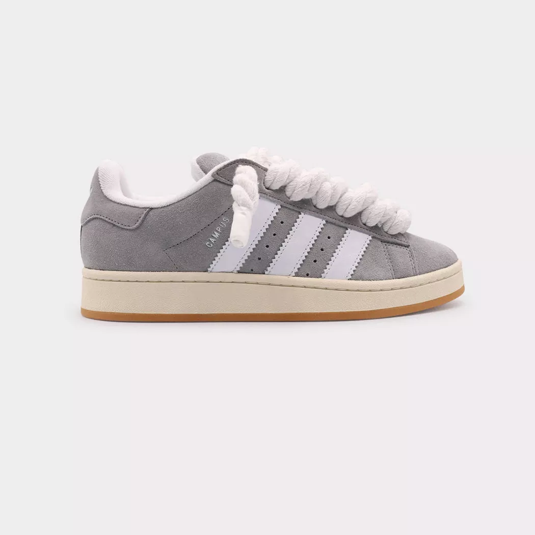 adidas - Campus 00s Grey White - Rope Lace White, für Damen, Schneeweiss, Größe 36