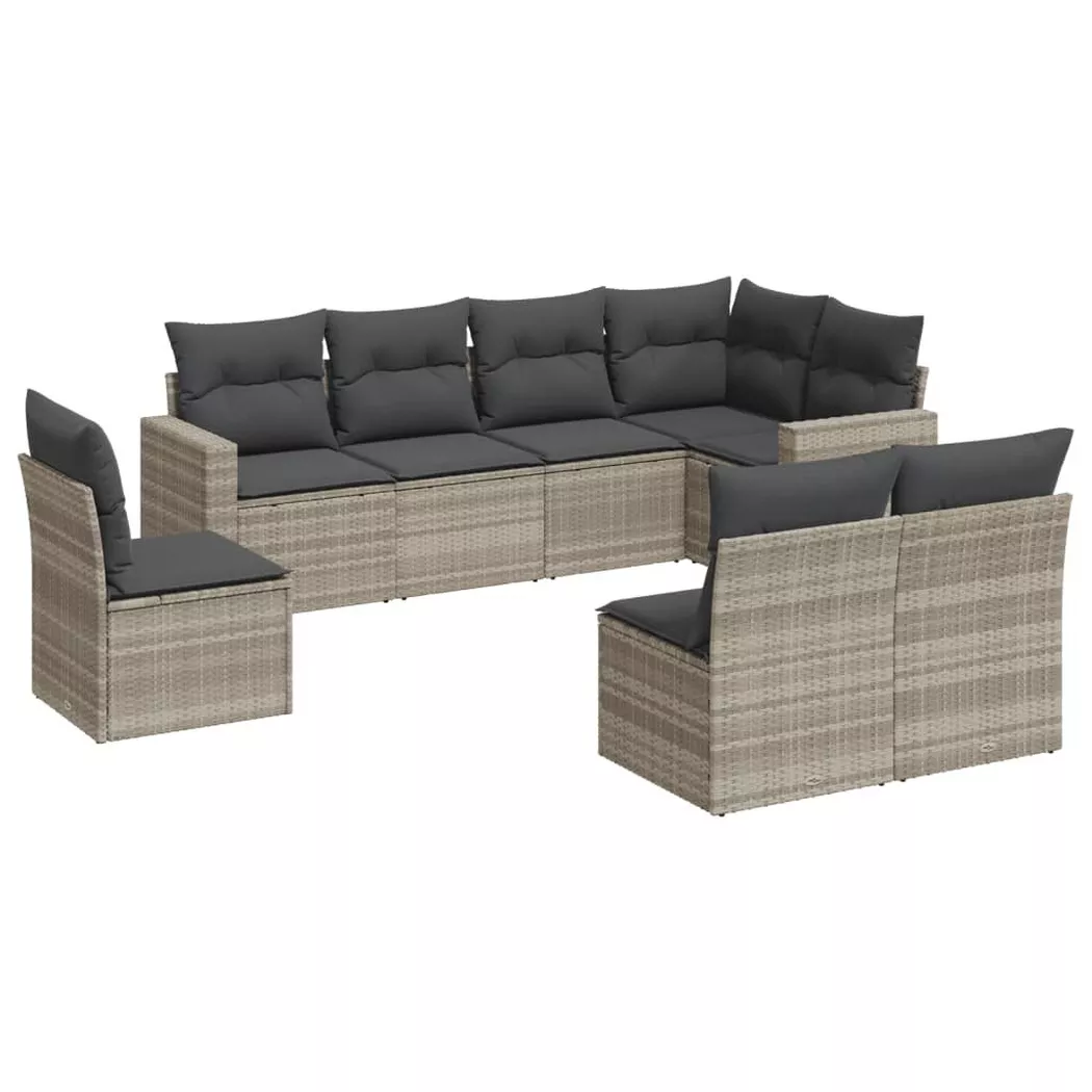 VidaXL - Garten sofagarnitur poly-rattan, One Size, Grau