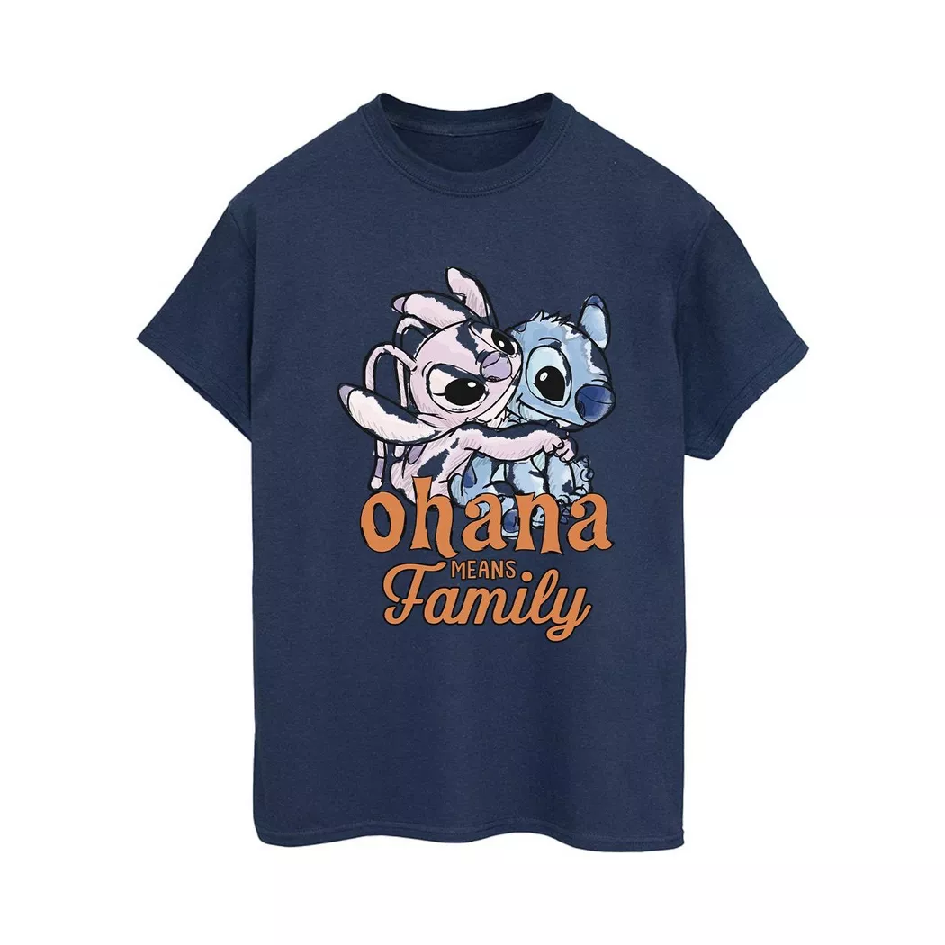 Disney - Ohana TShirt, für Damen, Marine, Größe XL