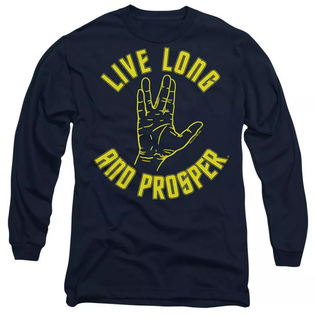 Star Trek - Live Long TShirt, für Damen, Marine, Größe XXL