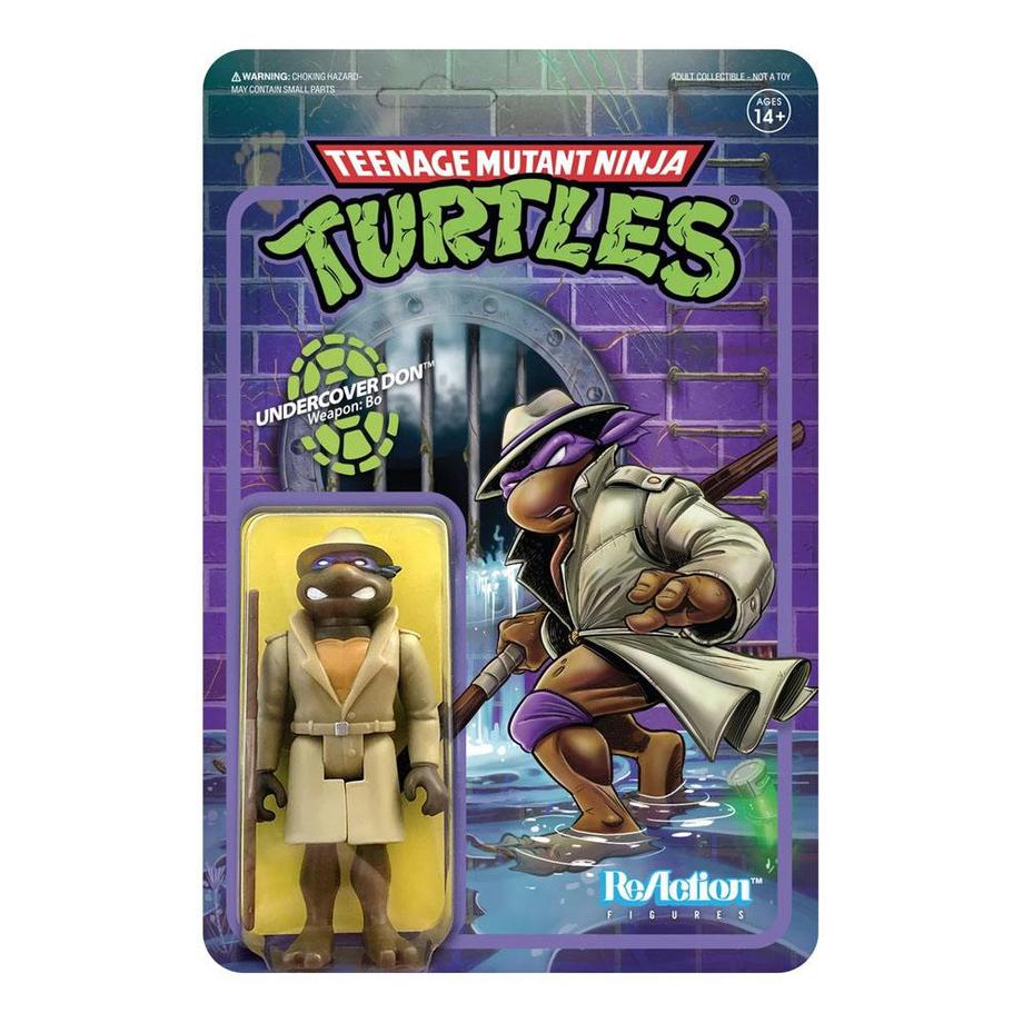 Mattel  Teenage Mutant Ninja Turtles ReAction Actionfigur Undercover Donatello 