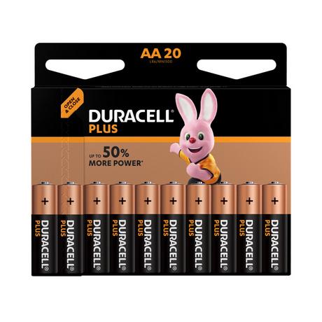 DURACELL  Batterien Plus Power Vorratspackung 20xAA 