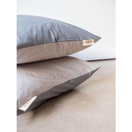 Zizzz Taie d'oreiller en percale de coton bio - 60x60 cm  