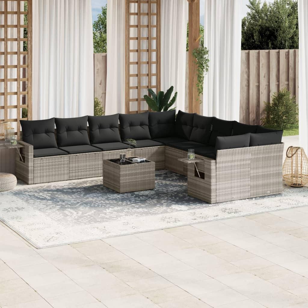 VidaXL set divano da giardino Polirattan  