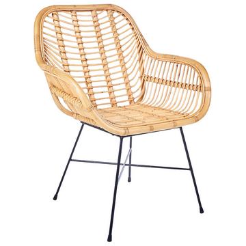 Sedia da pranzo en Rattan Boho CANORA