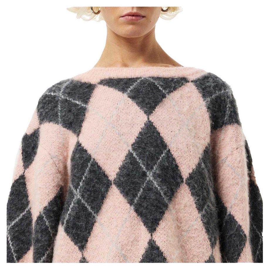 EDITED Pull Harriet à épaules tombantes motif losange  