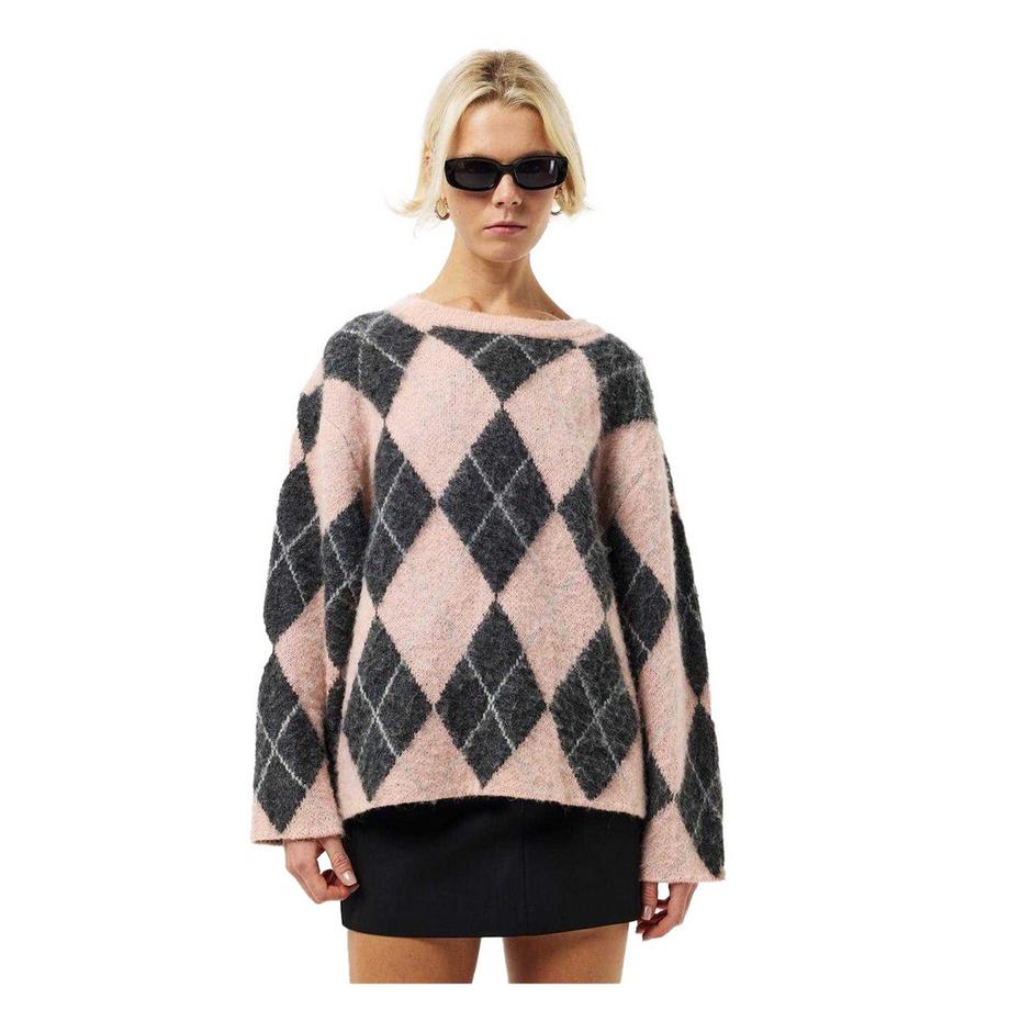 EDITED Pull Harriet à épaules tombantes motif losange  