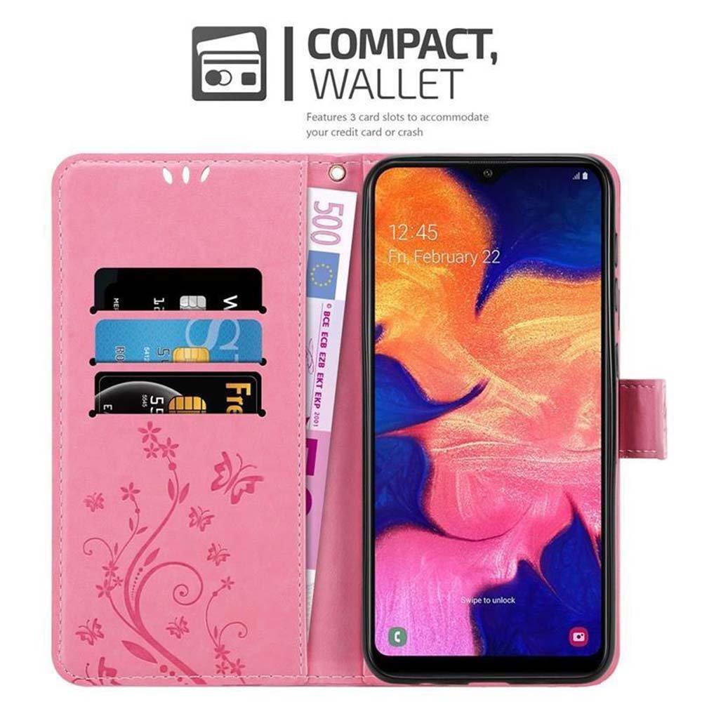 Cadorabo  Hülle für Samsung Galaxy A10 / M10 Blumen Design Magnetverschluss 