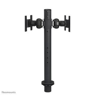 NewStar  2 vie Supporto da tavolo per monitor 25,4 cm (10) - 76,2 cm (30) Nero Regolabile in altezza 