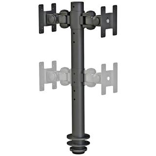 NewStar  2 vie Supporto da tavolo per monitor 25,4 cm (10) - 76,2 cm (30) Nero Regolabile in altezza 