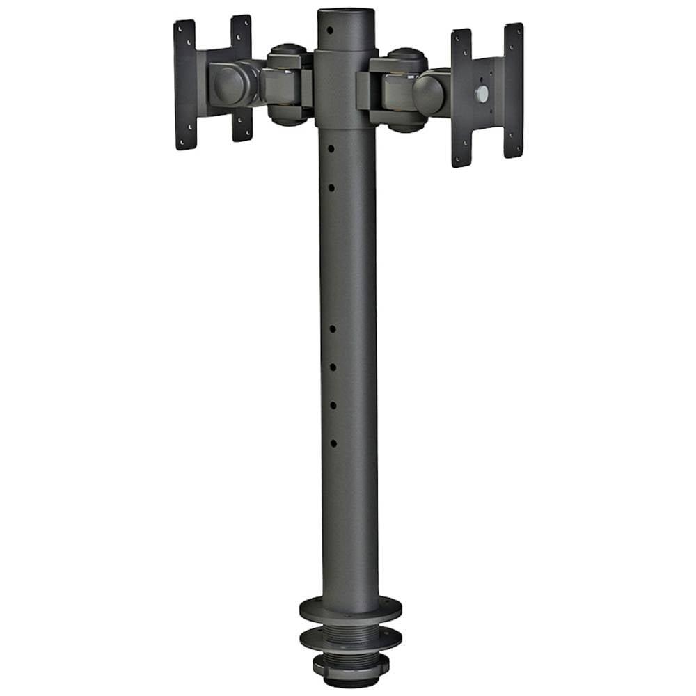 NewStar  2 vie Supporto da tavolo per monitor 25,4 cm (10) - 76,2 cm (30) Nero Regolabile in altezza 