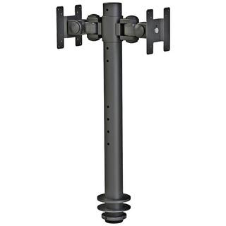 NewStar  2 vie Supporto da tavolo per monitor 25,4 cm (10) - 76,2 cm (30) Nero Regolabile in altezza 